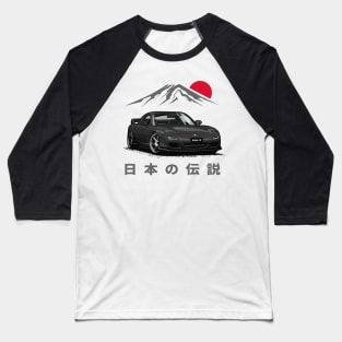 JDM Tuner RX-7 (Brilliant Black) Baseball T-Shirt